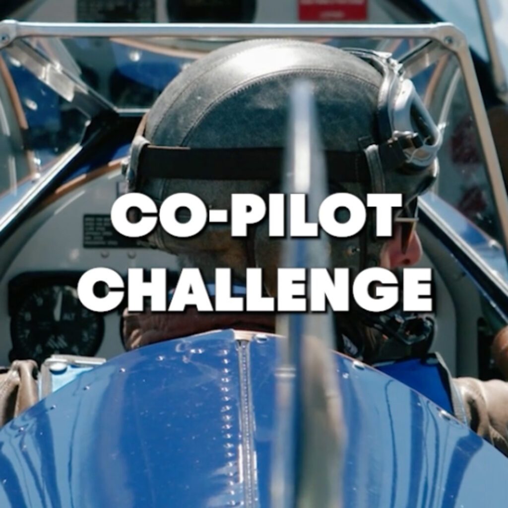 Videocontent aus dem Cockpit mit Konzeptentwicklung der Co Pilot Challenge von Wuger für Social Media Kampagne