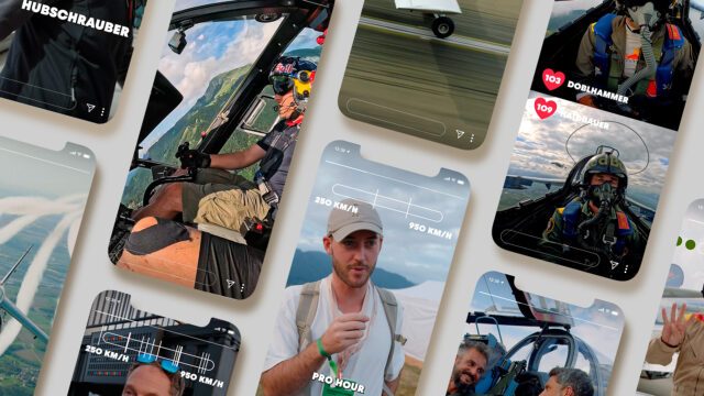 Social Media Eventbetreuung mit Videocontent-Ausschnitten für die Airpower Flugshow