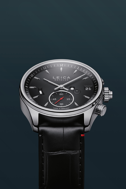 Schräge Ansicht der schwarzen Leica ZM für eine High End Produktkampagne und markengetriebenes Storytelling von Wuger
