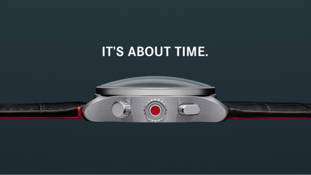 Seitenansicht der Leica Uhr für eine High End Produktkampagne und konsistentes Markenerlebnis und Visuals von Wuger